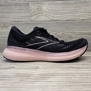 Brooks Glycerin 19 Womens Size 9 Running Shoes Black And Pink 1203431B074